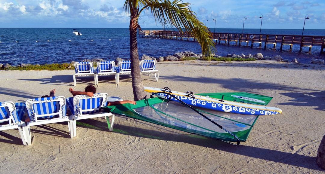 Someone got an early start . . . relaxing on the beach! Photo by Kyle Steward